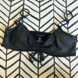 Pacsun LA Hearts Size S Shimmer Front Knot Padded Bikini Top